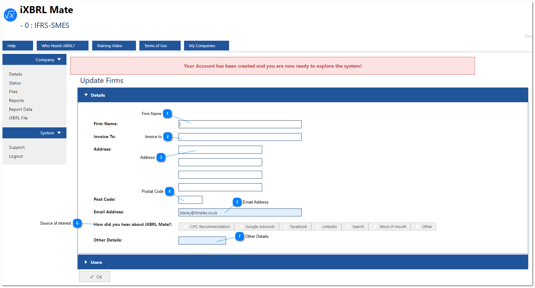 Add Firm and Users